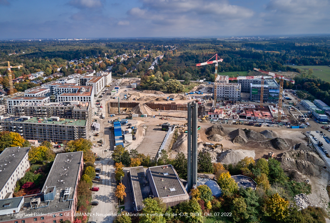 13.10.2022 - Baustelle Alexisquartier und Pandion Verde in Neuperlach